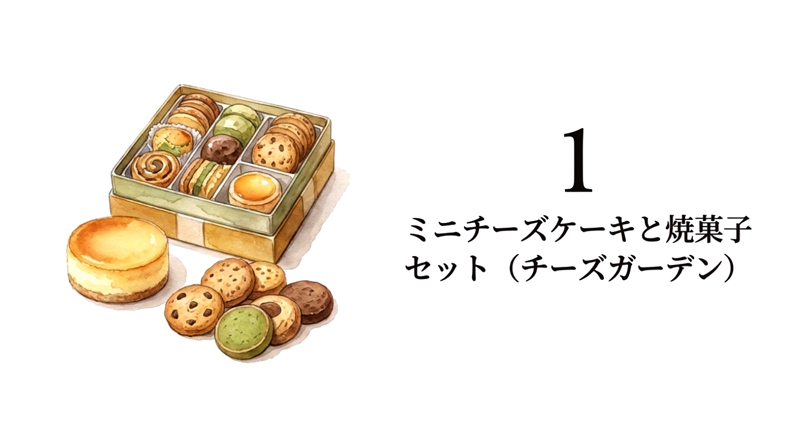 【チーズガーデン】ミニチーズケーキと焼菓子セット