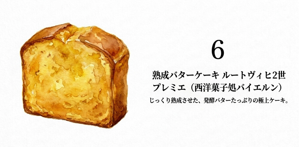 【西洋菓子処バイエルン】熟成バターケーキ ルートヴィヒⅡ世 PRÄMIE